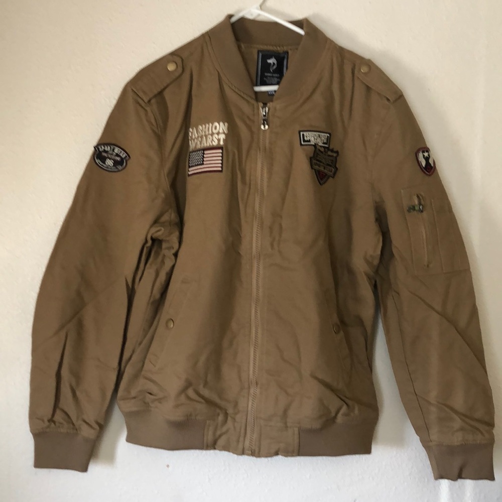 Canvas aviator jacket